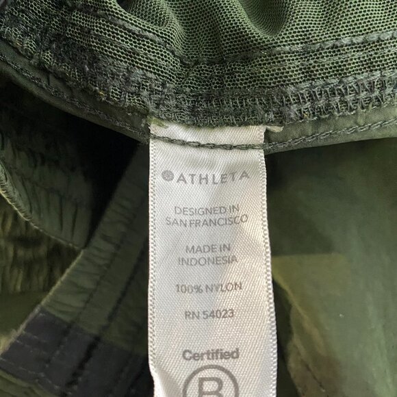 Athleta Expedition Short Tuscan Olive Green Nylon Women's Size 4 - Picture 8 of 9